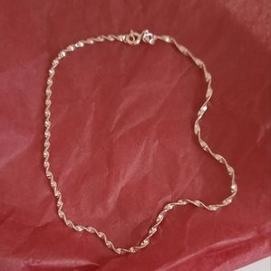 Sterling silver anklet